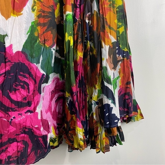 Olivia & Grace Colorful BOHO Flowy Floral Printed Festival Artsy Maxi Skirt XL - Picture 5 of 6